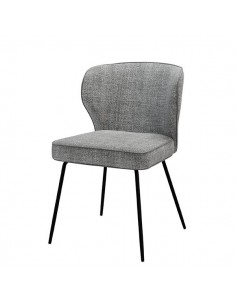 Silla de diseño CISELIA de tejido Tango y patas de metal...