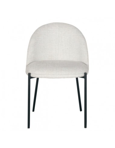 Silla Eamy de tejido Bora y respaldo chapado en...