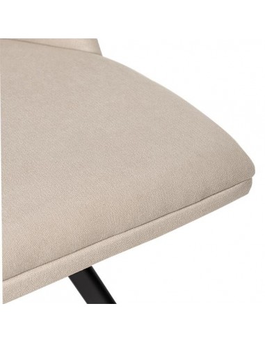 SILLA GIRATORIA RAVEN DE DISEÑO, TELA, METAL NEGRO