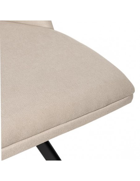 SILLA GIRATORIA RAVEN DE DISEÑO, TELA, METAL NEGRO