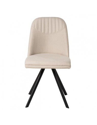 SILLA GIRATORIA RAVEN DE DISEÑO, TELA, METAL NEGRO