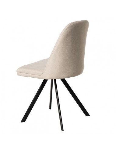 SILLA GIRATORIA RAVEN DE DISEÑO, TELA, METAL NEGRO