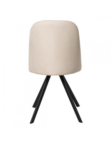 SILLA GIRATORIA RAVEN DE DISEÑO, TELA, METAL NEGRO