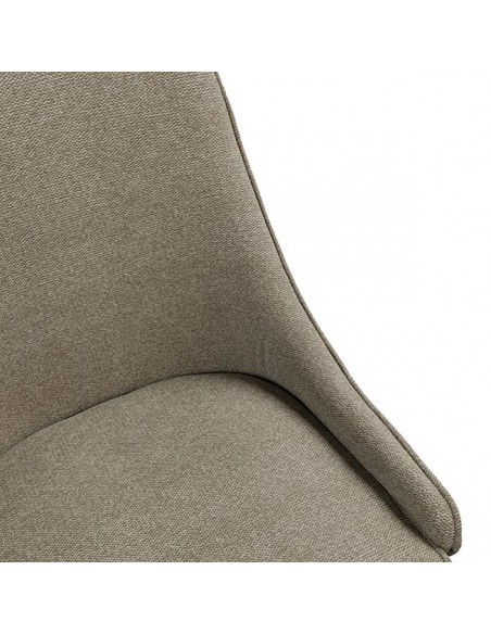 Silla de diseño AGATA de tejido combinado Forest y Suede