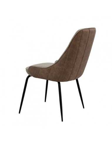 Cadeira de design AGATA em tecido combinado...