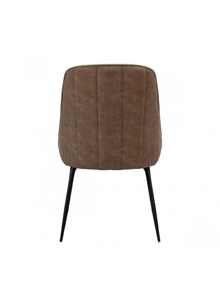 Silla de diseño AGATA de tejido combinado Forest y Suede