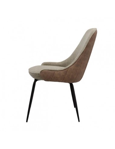 Silla de diseño AGATA de tejido combinado...