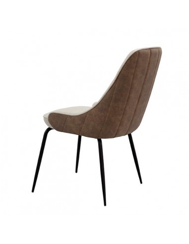 Silla de diseño AGATA de tejido combinado...