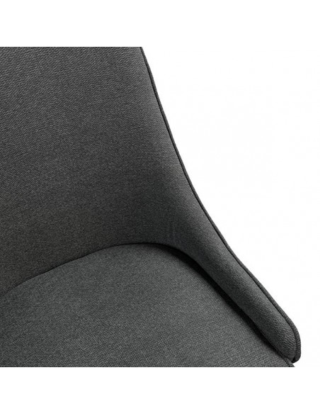 Silla de diseño AGATA de tejido combinado Forest y Suede