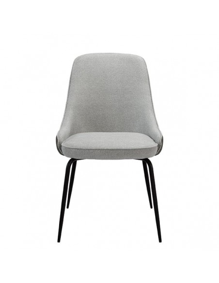 Silla de diseño AGATA de tejido combinado Forest y Suede