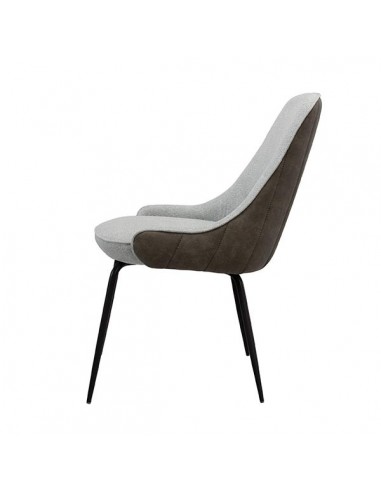 Silla de diseño AGATA de tejido combinado...