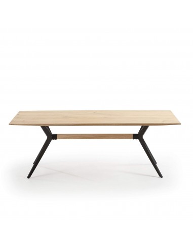 BLACK Mesa 160x90 preto, carvalho branqueado.