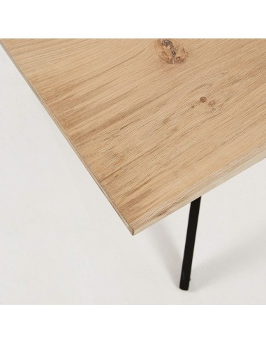 BLACK Mesa 160x90 preto, carvalho branqueado.