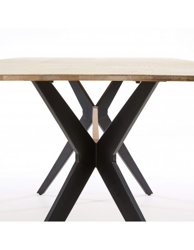 BLACK Mesa 160x90 preto, carvalho branqueado.