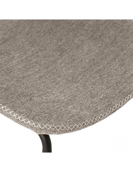 Cadeira WINONA de design retro em tecido Forest e metal preto.