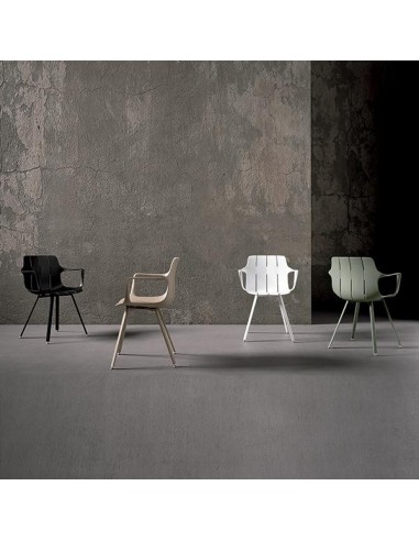 Silla de cocina con brazos YAMAL, polipropileno...