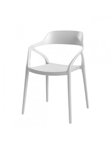 Silla exterior apilable RENATA de diseño en polipropileno.