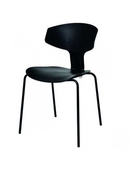Silla para cocina de diseño RENE, polipropileno, metal.