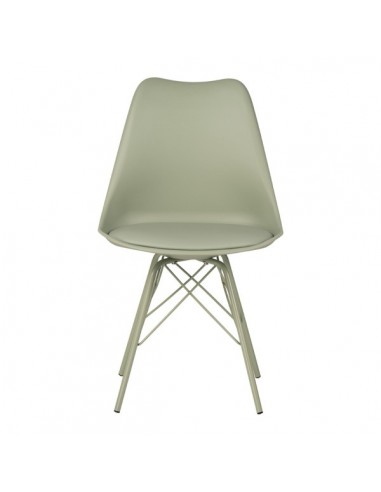 Silla de cocina RALF, patas metálicas, asiento...