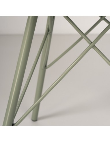 Silla de cocina RALF, patas metálicas, asiento...