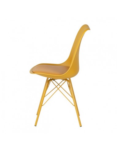 Cadeira de cozinha RALF, pernas metálicas,...