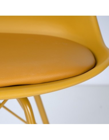 Cadeira de cozinha RALF, pernas metálicas,...