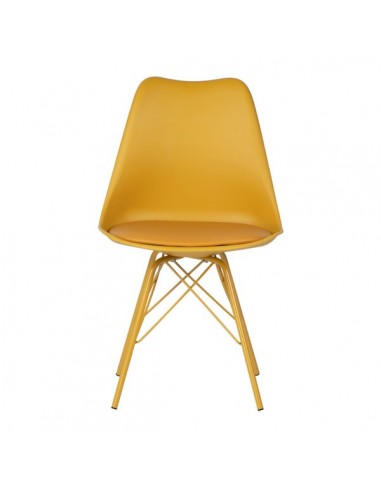 Cadeira de cozinha RALF, pernas metálicas,...