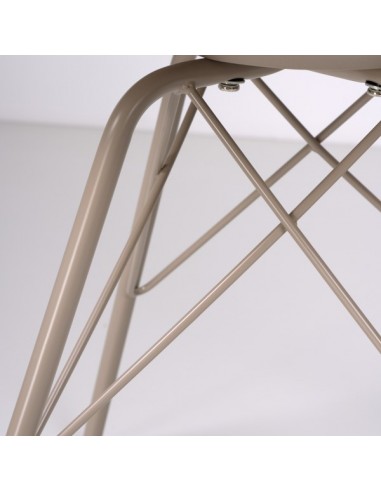 Cadeira de cozinha RALF, pernas metálicas,...