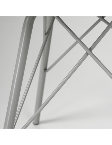 Silla de cocina RALF, patas metálicas, asiento acolchado.