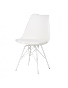 Silla de cocina RALF, patas metálicas, asiento acolchado. 2