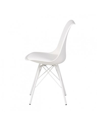 Cadeira de cozinha RALF, pernas metálicas,...