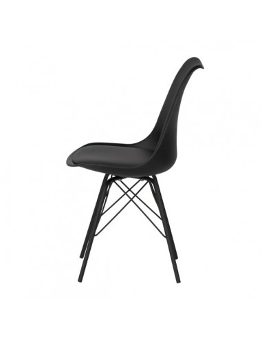 Cadeira de cozinha RALF, pernas metálicas,...