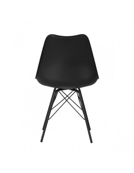 Cadeira de cozinha RALF, pernas metálicas, assento acolchoado.