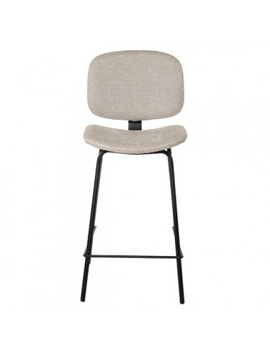 Banqueta baja LOGAN 65 de design retrô, tecido...