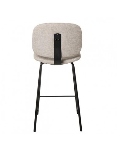 Banqueta baja LOGAN 65 de design retrô, tecido...