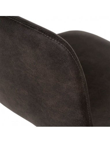 Taburete bajo Zahara 65, tejido suede y patín...