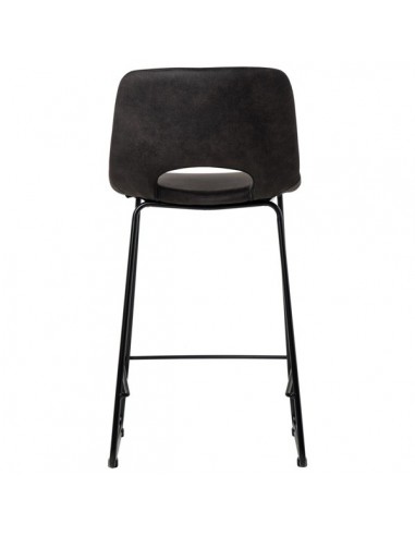 Taburete bajo Zahara 65, tejido suede y patín...