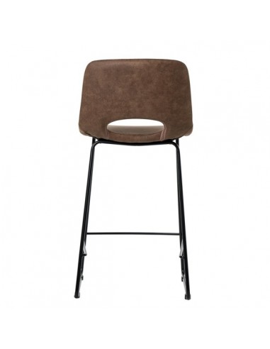 Taburete bajo Zahara 65, tejido suede y patín...
