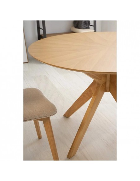 MESA REDONDA CLIPPER 120, CARVALHO. MESA REDONDA CLIPPER 120, CARVALHO.