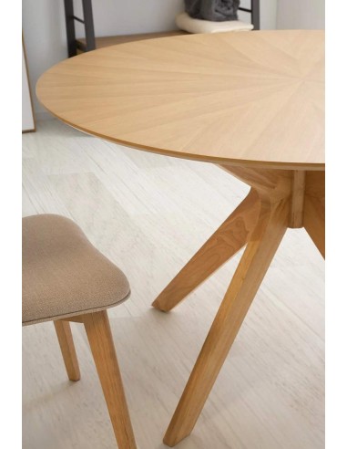 MESA REDONDA Naanim 100, madera COLOR ROBLE