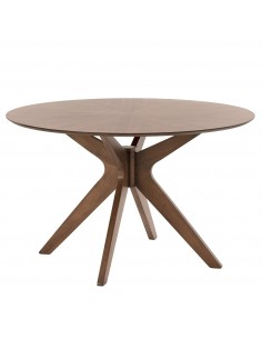 MESA REDONDA Naanim 100, madera COLOR NOGAL.