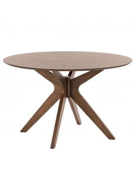 MESA REDONDA Naanim 100, madera COLOR NOGAL.