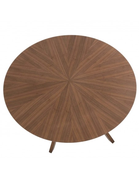 MESA REDONDA Naanim 100, madera COLOR NOGAL.
