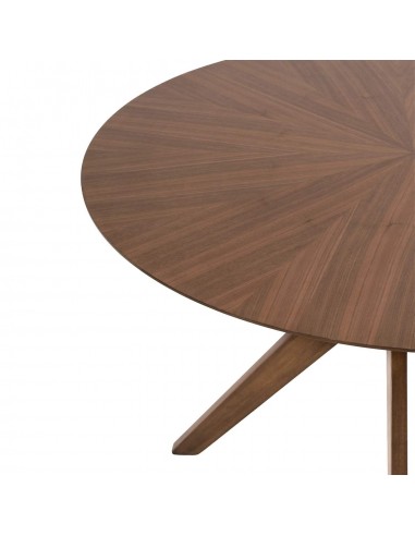 MESA REDONDA Naanim 100, madera COLOR NOGAL.