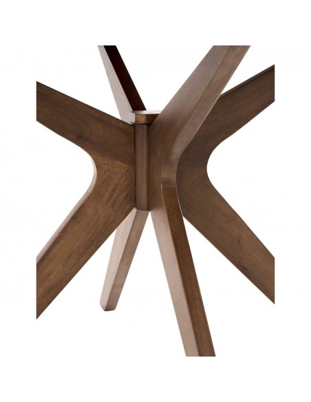 MESA REDONDA Naanim 100, madera COLOR NOGAL.