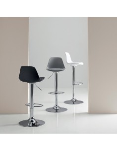 Taburete elevable 59-80 ORLANDO, polipropileno y ecopiel,... 2