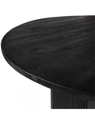 Mesa redonda artesanal FARIS 120, madera maciza...