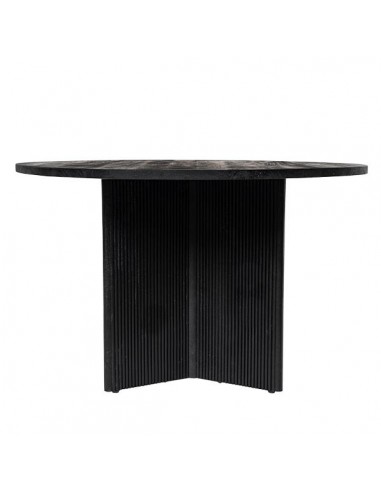 Mesa redonda artesanal FARIS 120, madera maciza...