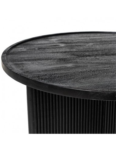 Mesa centro redonda FARIS 80, madera maciza de...