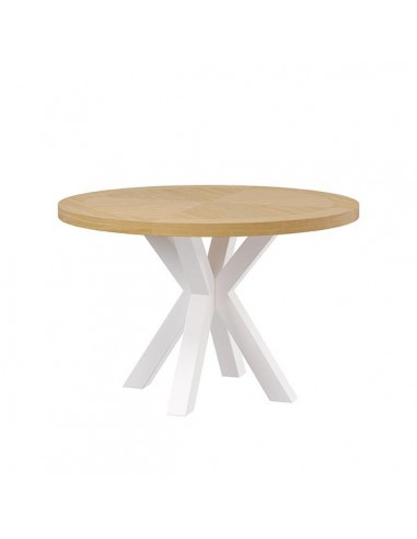 Mesa redonda BEVERLY 120, chapa de roble y...